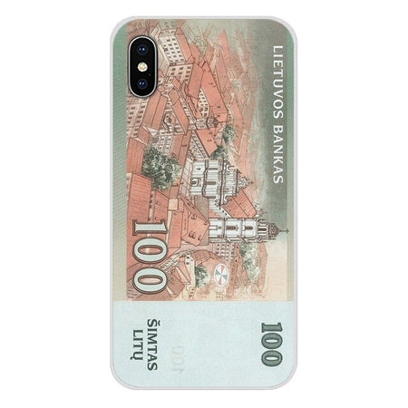 For Xiaomi Mi6 A1 5X 6X Redmi Note 5 5A 4X 4A 4 3 Plus Pro pocophone F1 Transparent Soft Skin Case Lithuania Litas Money LTL Art