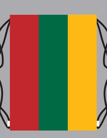 Drawstring Backpack Bag with Lithuania Flag Small Backpack Printing Customized Logo