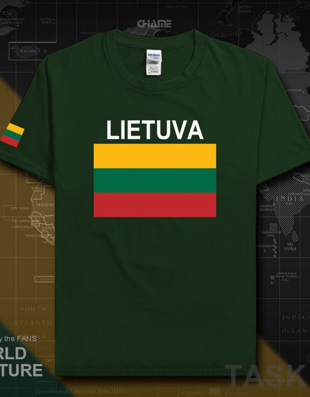 Lithuania Lithuanian men t shirt 2017 jerseys nation team tshirt 100% cotton t-shirt clothing tees sporting LTU Lietuva Lietuvos