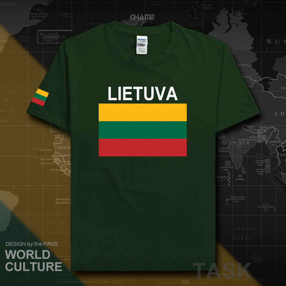 Lithuania Lithuanian men t shirt 2017 jerseys nation team tshirt 100% cotton t-shirt clothing tees sporting LTU Lietuva Lietuvos