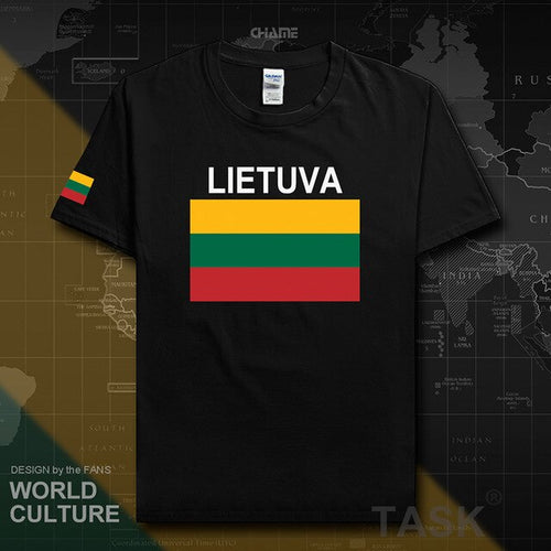Load image into Gallery viewer, Lithuania Lithuanian men t shirt 2017 jerseys nation team tshirt 100% cotton t-shirt clothing tees sporting LTU Lietuva Lietuvos
