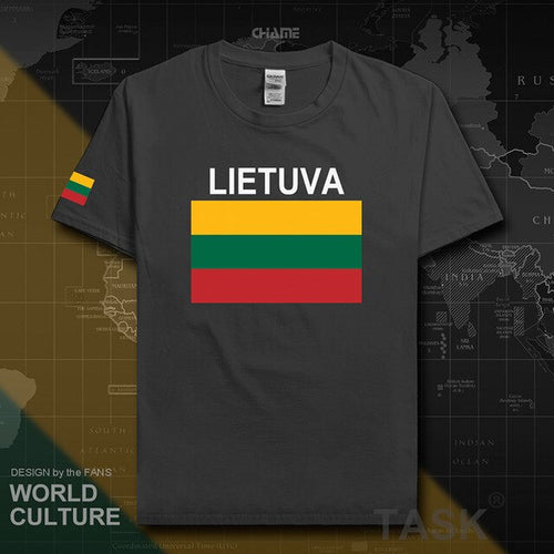 Load image into Gallery viewer, Lithuania Lithuanian men t shirt 2017 jerseys nation team tshirt 100% cotton t-shirt clothing tees sporting LTU Lietuva Lietuvos
