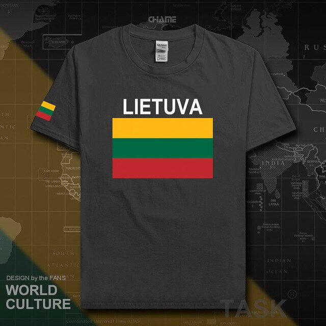 Lithuania Lithuanian men t shirt 2017 jerseys nation team tshirt 100% cotton t-shirt clothing tees sporting LTU Lietuva Lietuvos