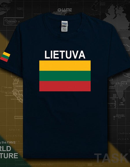 Lithuania Lithuanian men t shirt 2017 jerseys nation team tshirt 100% cotton t-shirt clothing tees sporting LTU Lietuva Lietuvos