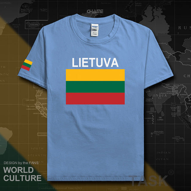 Lithuania Lithuanian men t shirt 2017 jerseys nation team tshirt 100% cotton t-shirt clothing tees sporting LTU Lietuva Lietuvos