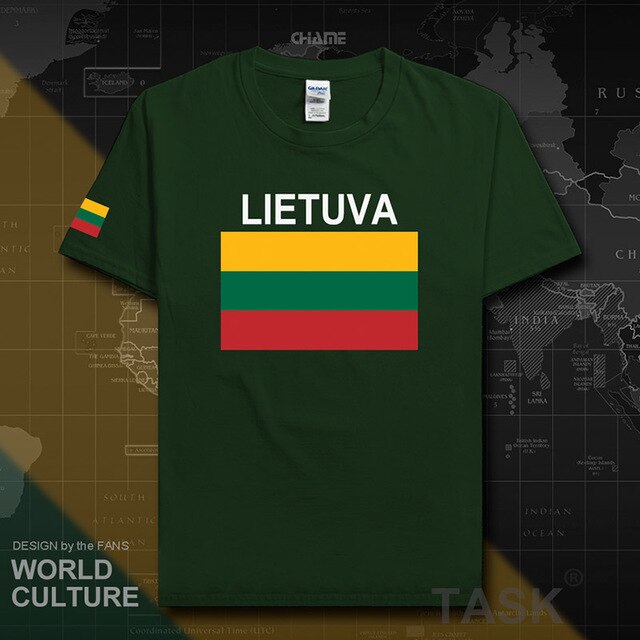 Lithuania Lithuanian men t shirt 2017 jerseys nation team tshirt 100% cotton t-shirt clothing tees sporting LTU Lietuva Lietuvos