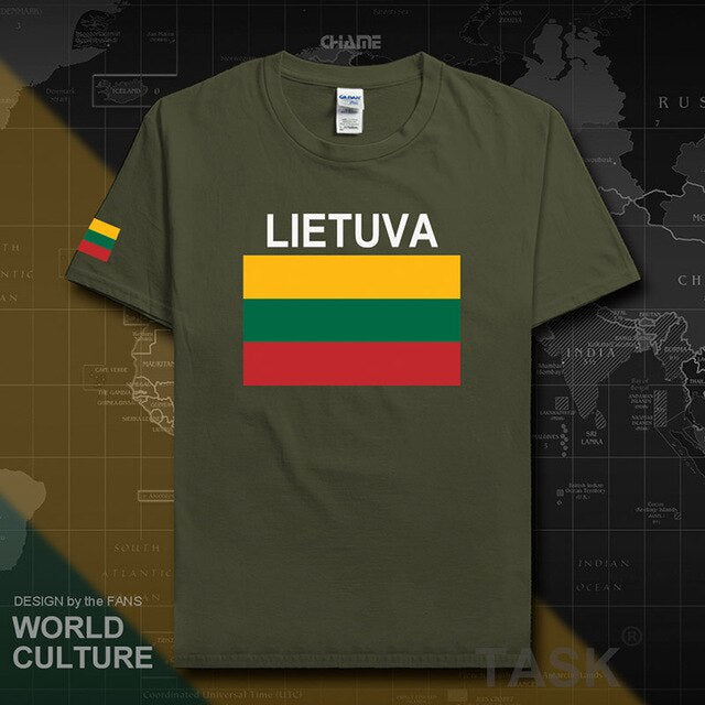 Lithuania Lithuanian men t shirt 2017 jerseys nation team tshirt 100% cotton t-shirt clothing tees sporting LTU Lietuva Lietuvos