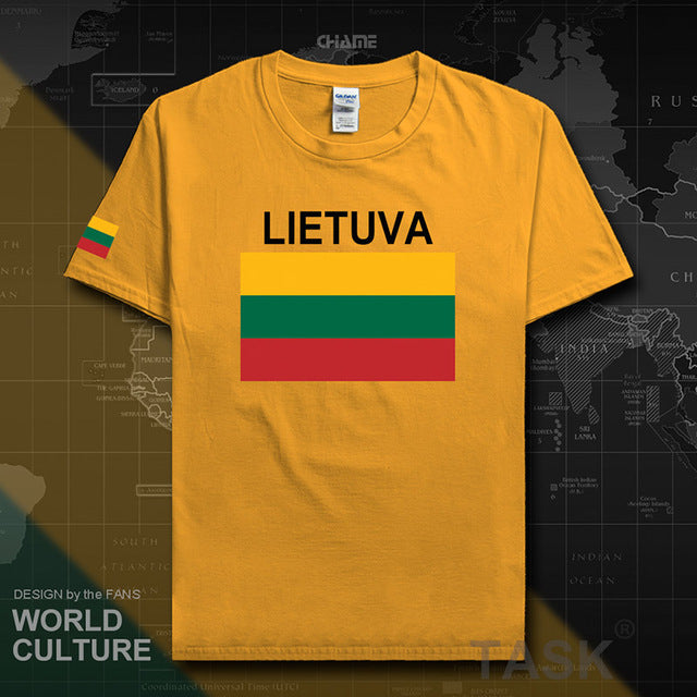 Lithuania Lithuanian men t shirt 2017 jerseys nation team tshirt 100% cotton t-shirt clothing tees sporting LTU Lietuva Lietuvos