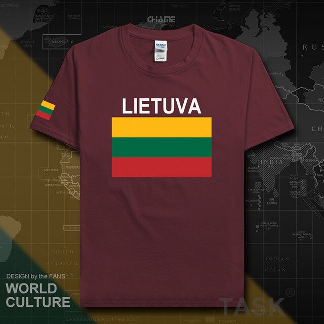 Lithuania Lithuanian men t shirt 2017 jerseys nation team tshirt 100% cotton t-shirt clothing tees sporting LTU Lietuva Lietuvos