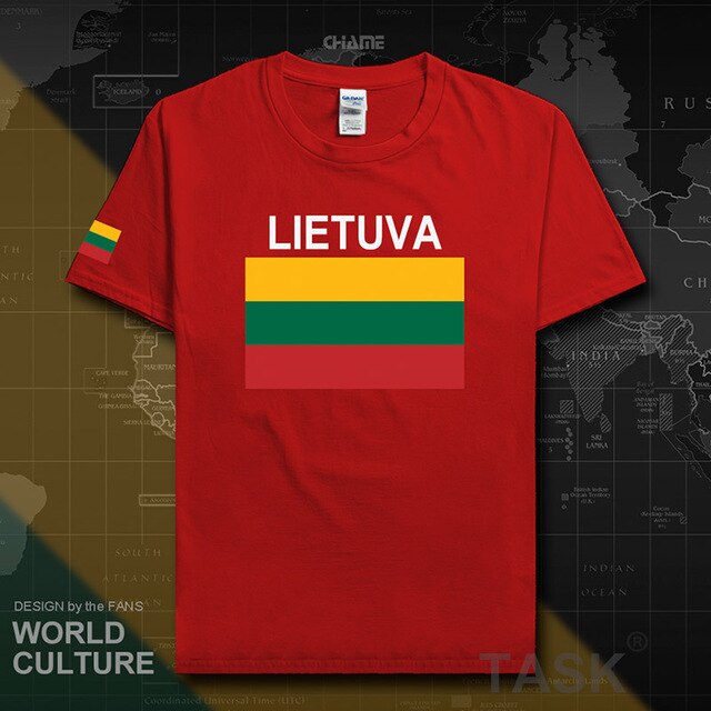 Lithuania Lithuanian men t shirt 2017 jerseys nation team tshirt 100% cotton t-shirt clothing tees sporting LTU Lietuva Lietuvos