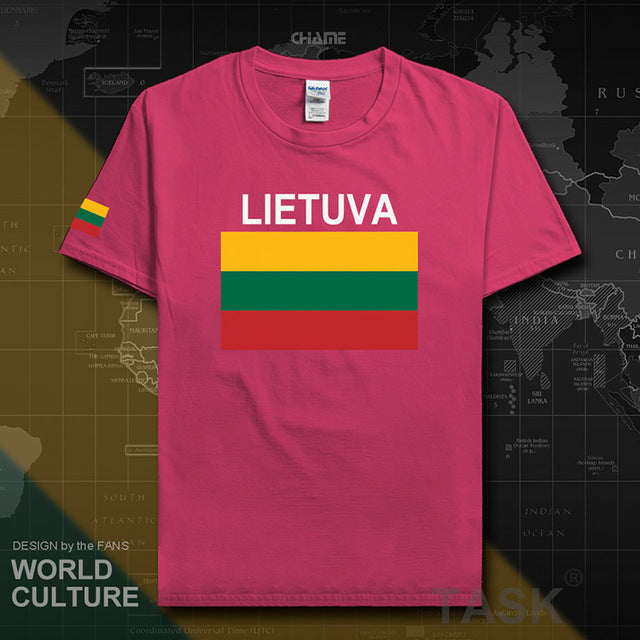 Lithuania Lithuanian men t shirt 2017 jerseys nation team tshirt 100% cotton t-shirt clothing tees sporting LTU Lietuva Lietuvos