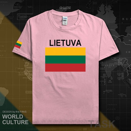 Load image into Gallery viewer, Lithuania Lithuanian men t shirt 2017 jerseys nation team tshirt 100% cotton t-shirt clothing tees sporting LTU Lietuva Lietuvos
