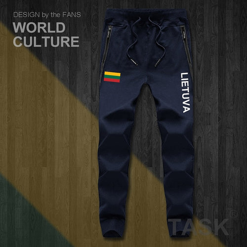 Load image into Gallery viewer, Lithuania Lithuanian LTU Lietuva Lietuvos mens pants joggers jumpsuit sweatpants track sweat fitness fleece tactical casual new
