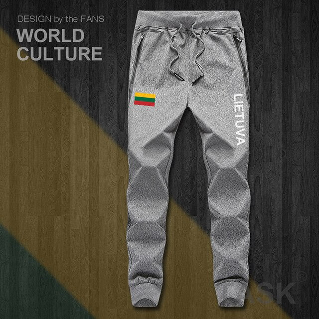Lithuania Lithuanian LTU Lietuva Lietuvos mens pants joggers jumpsuit sweatpants track sweat fitness fleece tactical casual new