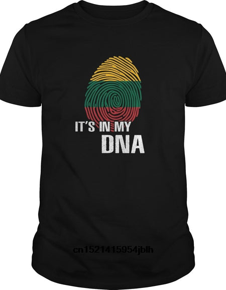 T Shirt 2018 Fashion Men T Shirt  Lithuania In My Dna T Shirt Lithuanian Pride Limted Edition