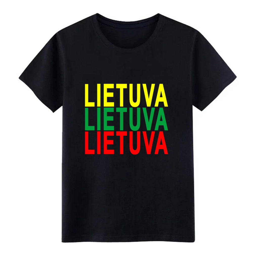 Men's lithuania t shirt Customize cotton plus size 3xl streetwear Sunlight Comical summer Normal shirt