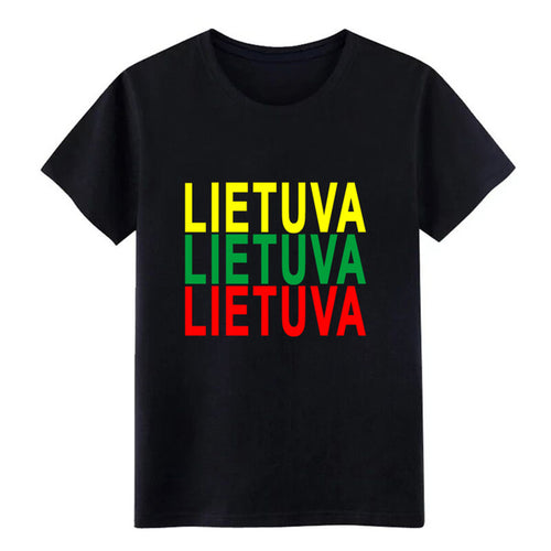 Load image into Gallery viewer, Men's lithuania t shirt Customize cotton plus size 3xl streetwear Sunlight Comical summer Normal shirt

