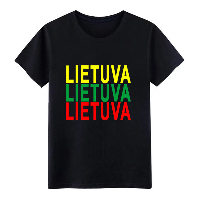 Men's lithuania t shirt Customize cotton plus size 3xl streetwear Sunlight Comical summer Normal shirt
