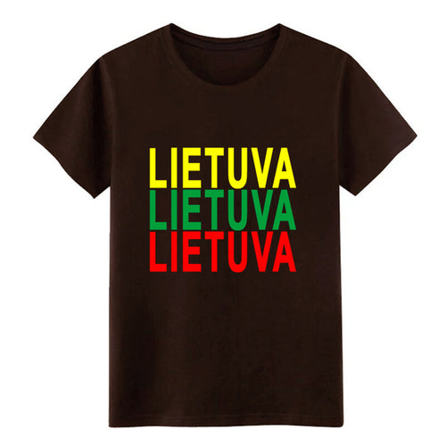 Load image into Gallery viewer, Men's lithuania t shirt Customize cotton plus size 3xl streetwear Sunlight Comical summer Normal shirt
