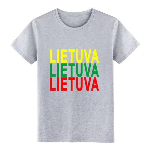Load image into Gallery viewer, Men's lithuania t shirt Customize cotton plus size 3xl streetwear Sunlight Comical summer Normal shirt
