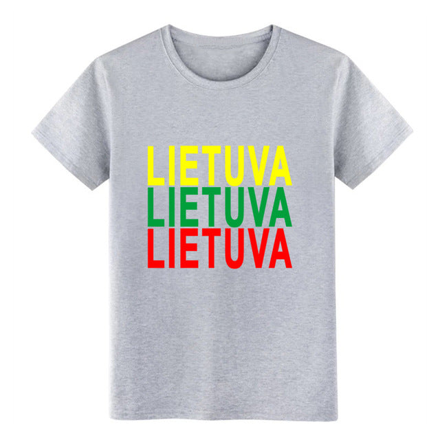 Men's lithuania t shirt Customize cotton plus size 3xl streetwear Sunlight Comical summer Normal shirt