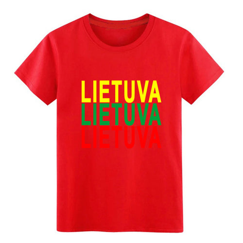 Load image into Gallery viewer, Men's lithuania t shirt Customize cotton plus size 3xl streetwear Sunlight Comical summer Normal shirt
