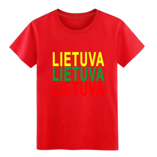 Men's lithuania t shirt Customize cotton plus size 3xl streetwear Sunlight Comical summer Normal shirt