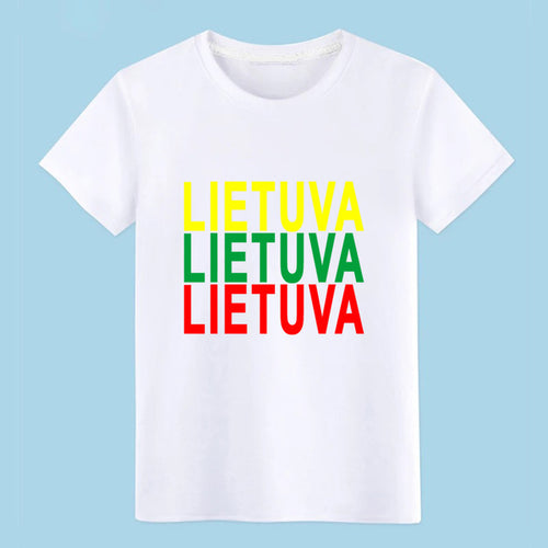 Load image into Gallery viewer, Men's lithuania t shirt Customize cotton plus size 3xl streetwear Sunlight Comical summer Normal shirt
