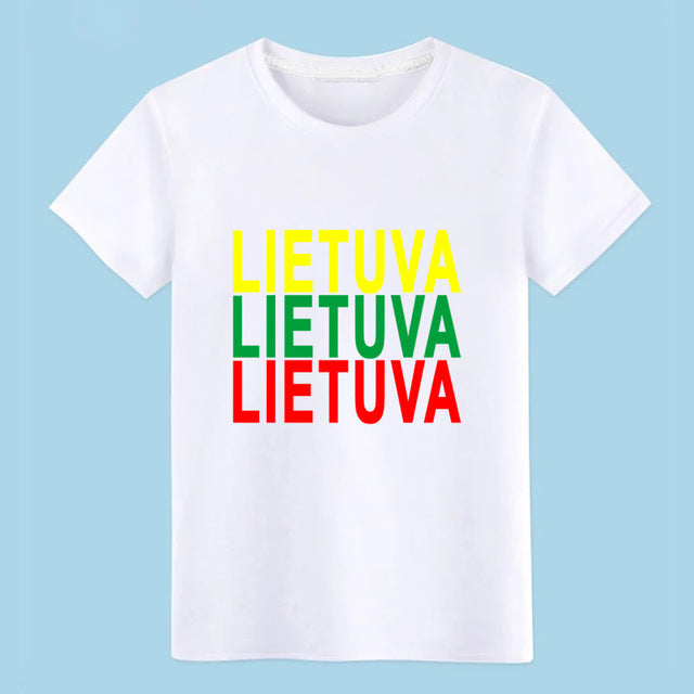 Men's lithuania t shirt Customize cotton plus size 3xl streetwear Sunlight Comical summer Normal shirt