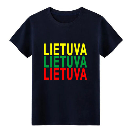 Load image into Gallery viewer, Men's lithuania t shirt Customize cotton plus size 3xl streetwear Sunlight Comical summer Normal shirt
