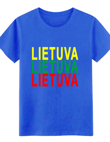 Men's lithuania t shirt Customize cotton plus size 3xl streetwear Sunlight Comical summer Normal shirt