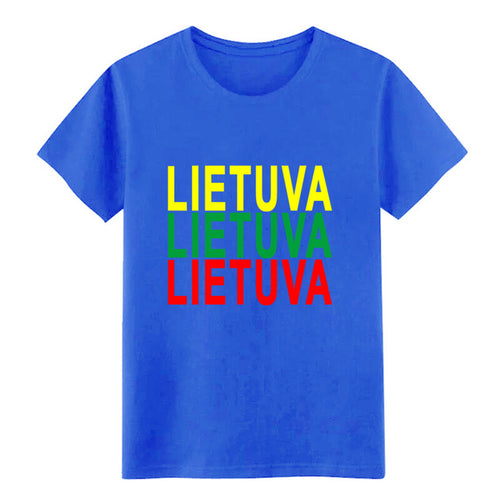 Load image into Gallery viewer, Men's lithuania t shirt Customize cotton plus size 3xl streetwear Sunlight Comical summer Normal shirt
