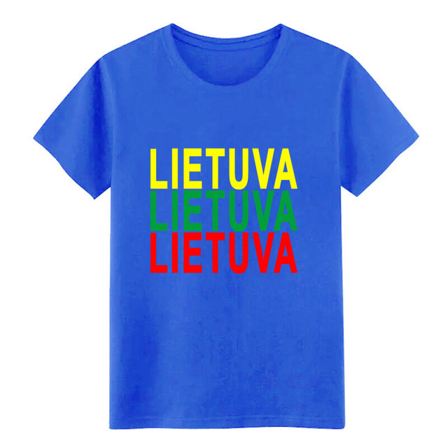 Men's lithuania t shirt Customize cotton plus size 3xl streetwear Sunlight Comical summer Normal shirt