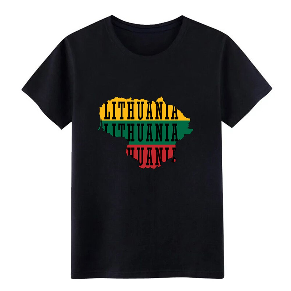 Men's Lithuania t shirt Customize 100% cotton O Neck solid color Graphic Building Summer Style Unique shirt