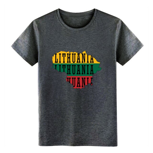 Men's Lithuania t shirt Customize 100% cotton O Neck solid color Graphic Building Summer Style Unique shirt
