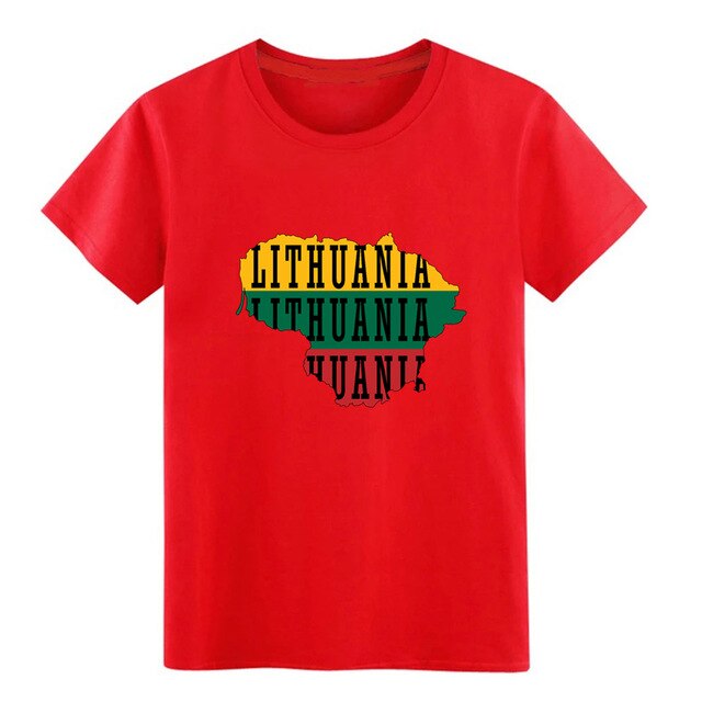 Men's Lithuania t shirt Customize 100% cotton O Neck solid color Graphic Building Summer Style Unique shirt