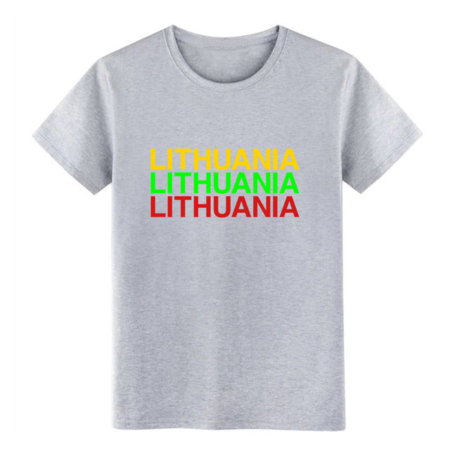 Men's LITHUANIA t shirt Printing tee shirt S-3xl Normal Crazy Basic Spring Outfit shirt
