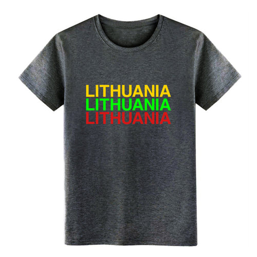 Load image into Gallery viewer, Men's LITHUANIA t shirt Printing tee shirt S-3xl Normal Crazy Basic Spring Outfit shirt

