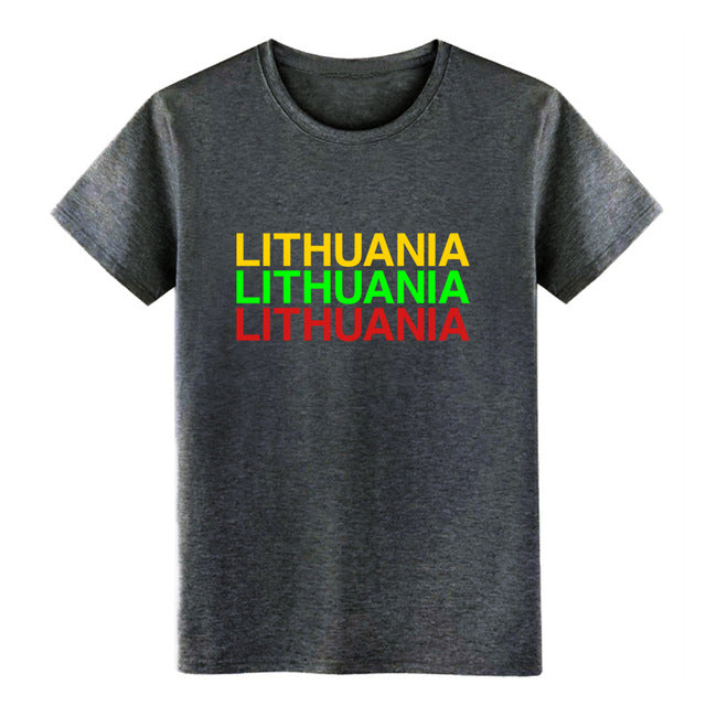 Men's LITHUANIA t shirt Printing tee shirt S-3xl Normal Crazy Basic Spring Outfit shirt