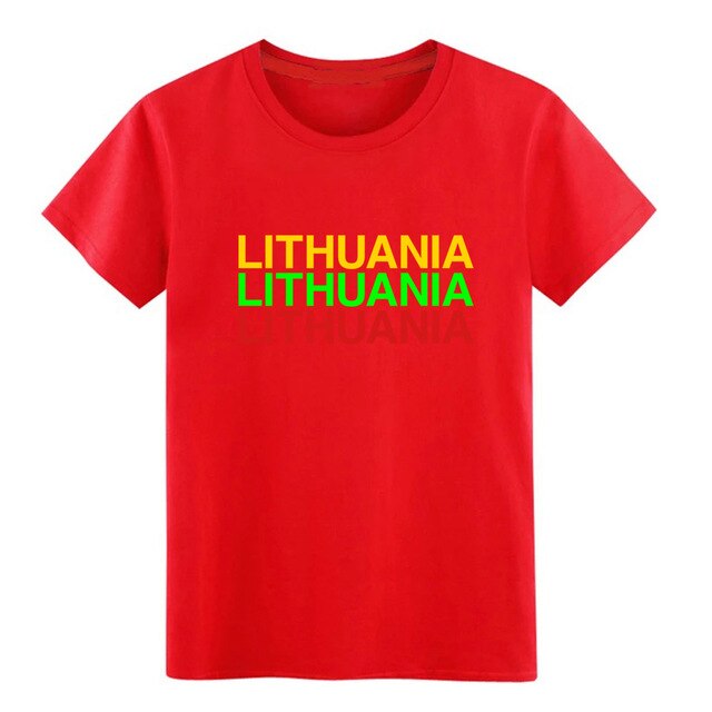Men's LITHUANIA t shirt Printing tee shirt S-3xl Normal Crazy Basic Spring Outfit shirt