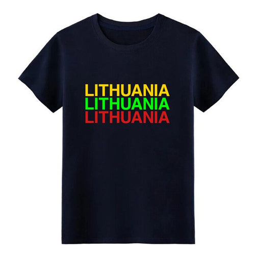 Load image into Gallery viewer, Men's LITHUANIA t shirt Printing tee shirt S-3xl Normal Crazy Basic Spring Outfit shirt
