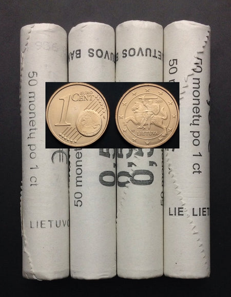 Lithuania 1 cent Coin, UNC, Uncirculated, Collectibles, Special Gift, Real Original Genuine coins, European EURO