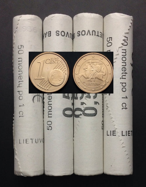 Load image into Gallery viewer, Lithuania 1 cent Coin, UNC, Uncirculated, Collectibles, Special Gift, Real Original Genuine coins, European EURO
