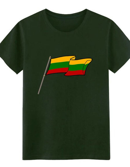 Men's lithuania t shirt Design cotton S-XXXL Unisex Fit Breathable Spring Formal shirt