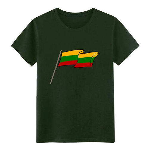 Load image into Gallery viewer, Men's lithuania t shirt Design cotton S-XXXL Unisex Fit Breathable Spring Formal shirt

