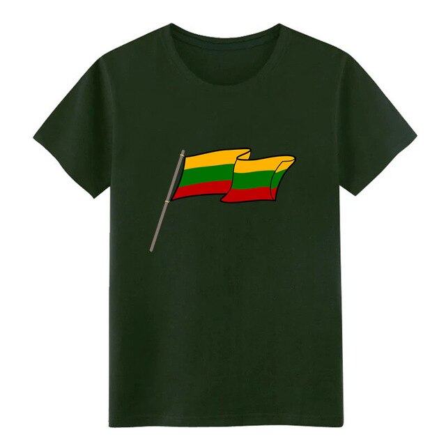 Men's lithuania t shirt Design cotton S-XXXL Unisex Fit Breathable Spring Formal shirt