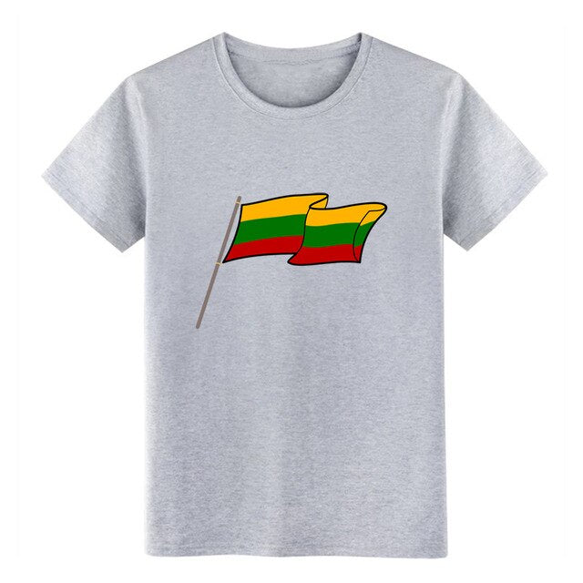 Men's lithuania t shirt Design cotton S-XXXL Unisex Fit Breathable Spring Formal shirt