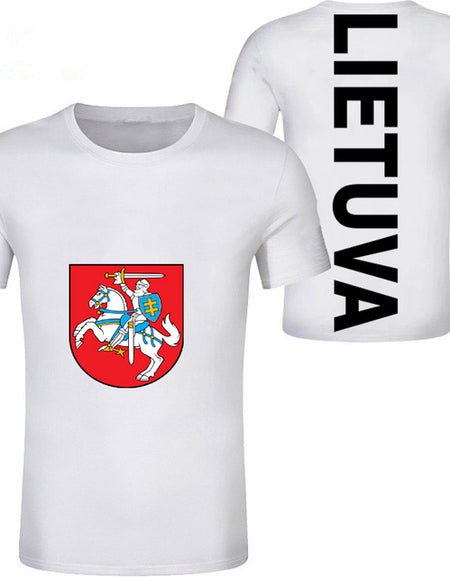 LITHUANIA male youth diy free custom photo country ltu t shirt nation flag lt lietuva lietuvos lithuanian casual boy clothes