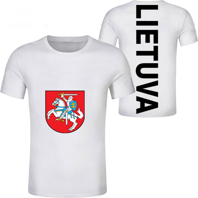 LITHUANIA male youth diy free custom photo country ltu t shirt nation flag lt lietuva lietuvos lithuanian casual boy clothes