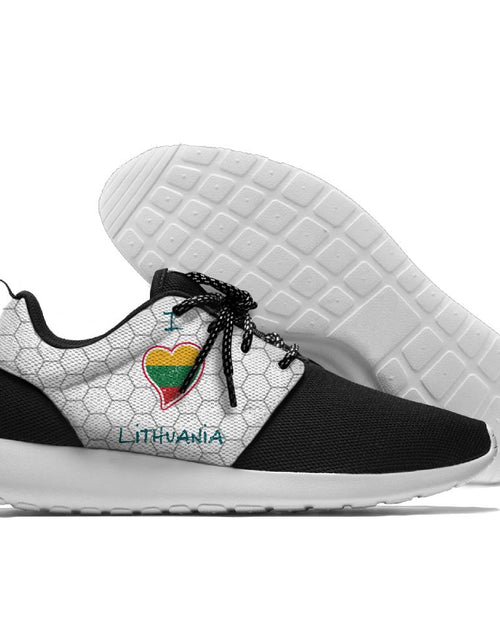 Load image into Gallery viewer, Running Shoes Lace Up Sport Shoes comandtable Lithuania Emblem Walking Athletic Shoes light weight

